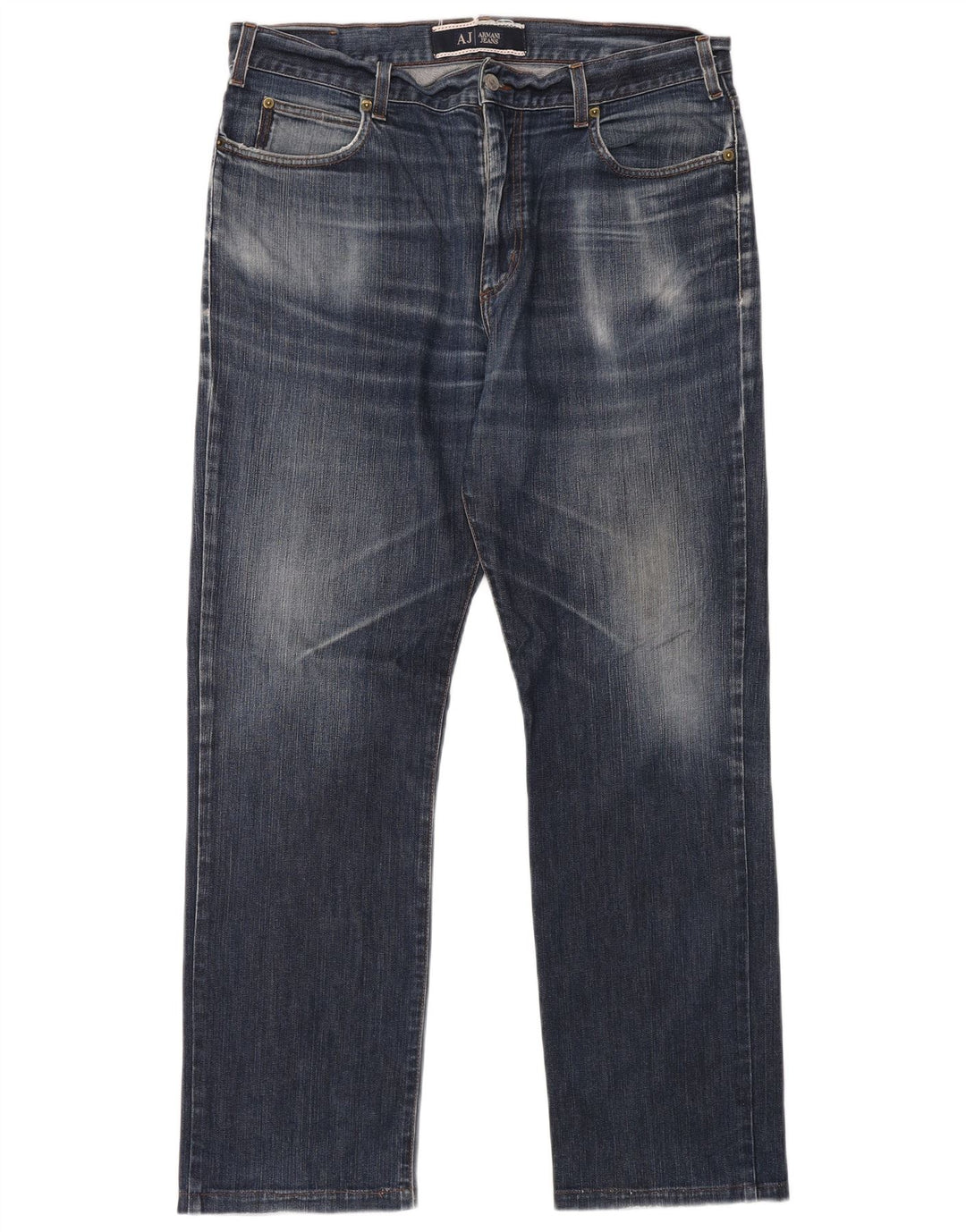 ARMANI Vaqueros Rectos Hombre W36 L30 Azul