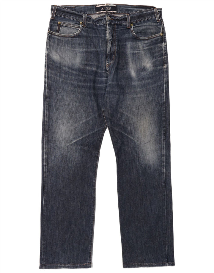 ARMANI Vaqueros Rectos Hombre W36 L30 Azul
