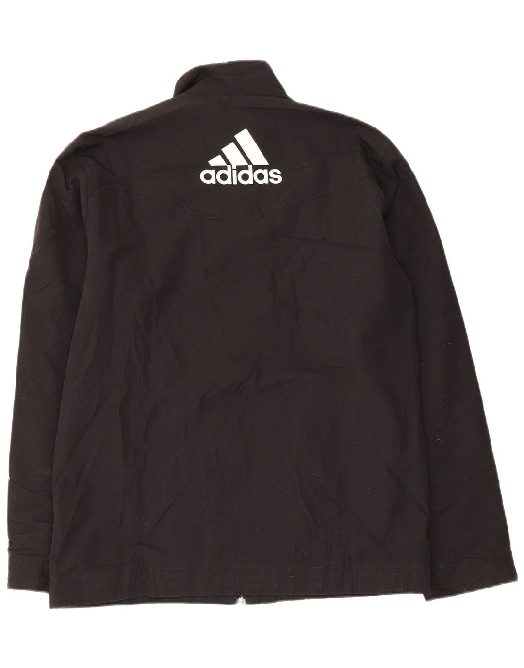 Adidas Chaqueta de chándal gráfica para hombre UK 38/40 Medium Black Colourblock