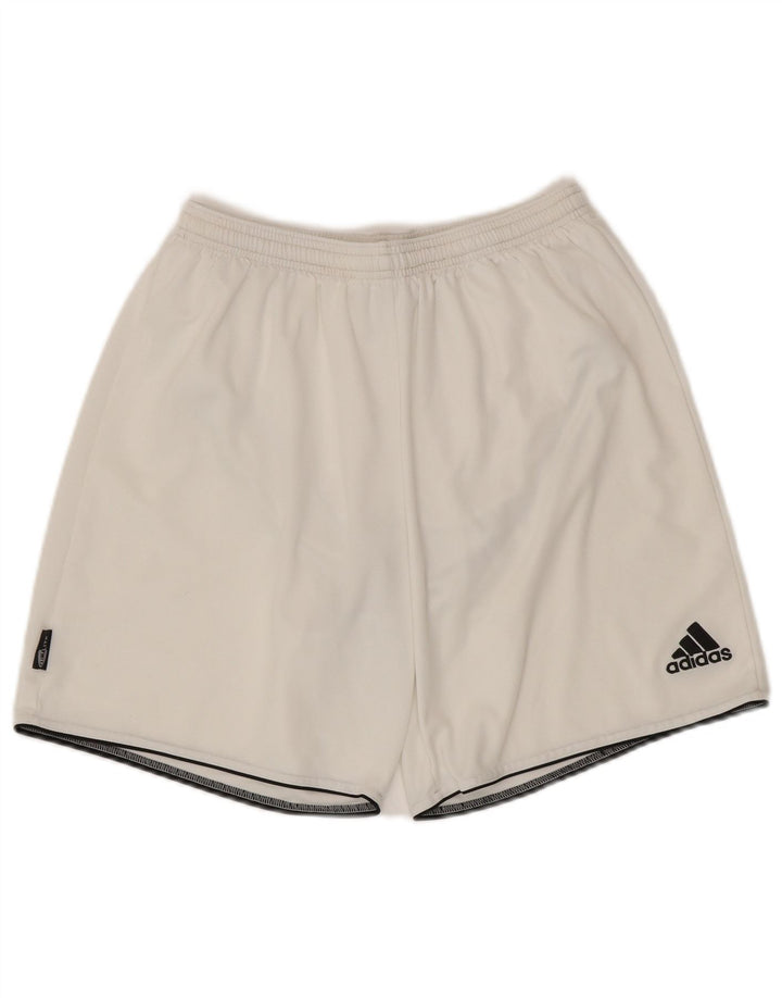Adidas Boys Climalite Sport Shorts 11-12 años Grande Blanco Poliéster