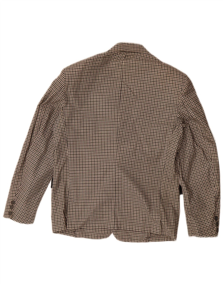 Wampum Chaqueta tipo blazer de 2 botones para hombre UK 38 Medium Grey Gingham