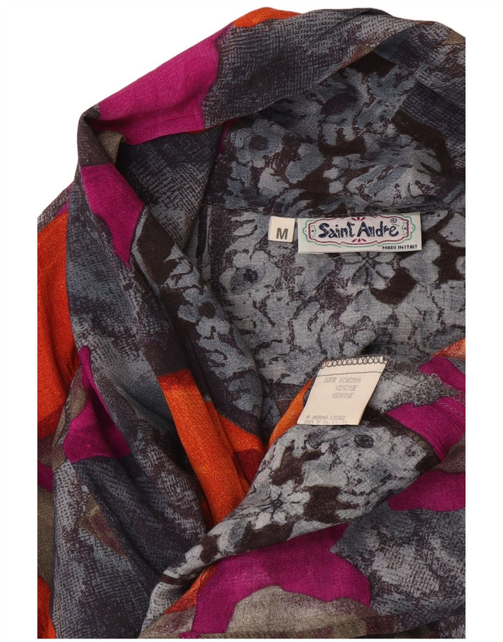Saint Andrews Blusa camisera para mujer UK 44 Mediana Viscosa floral multicolor