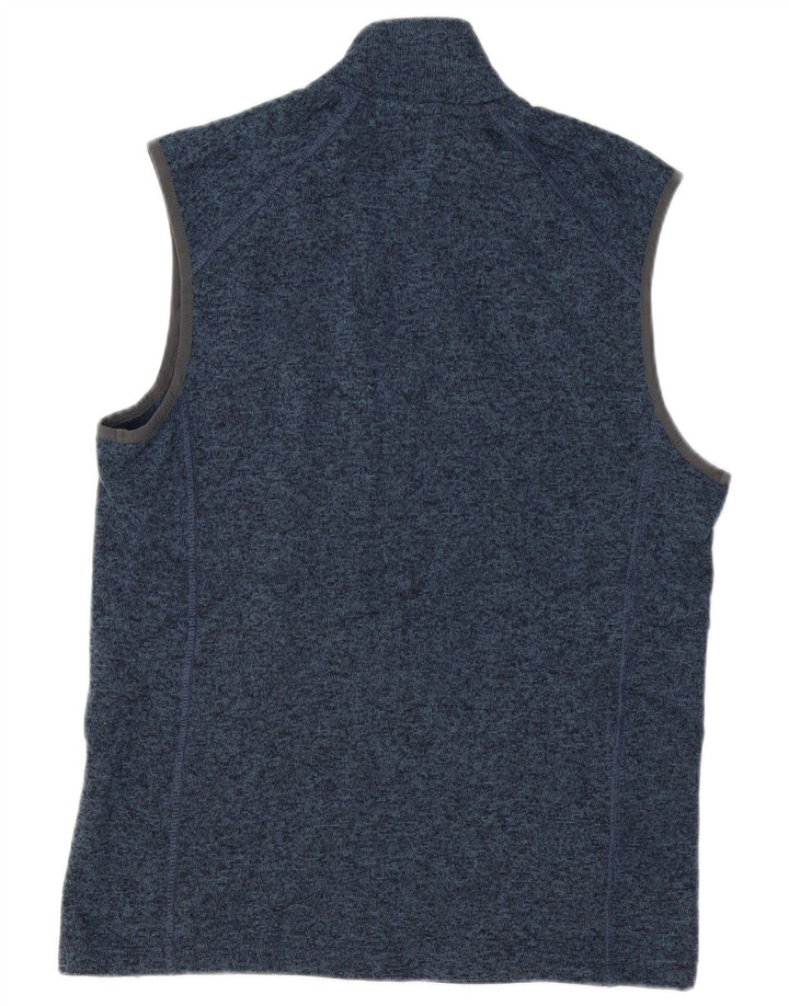 EDDIE BAUER Chaqueta de chándal sin mangas para hombre con moteado azul medio