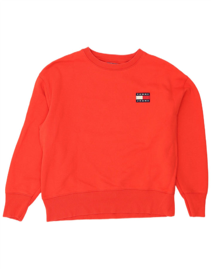 Tommy Hilfiger Sudadera para hombre Jumper Large Rojo Algodón