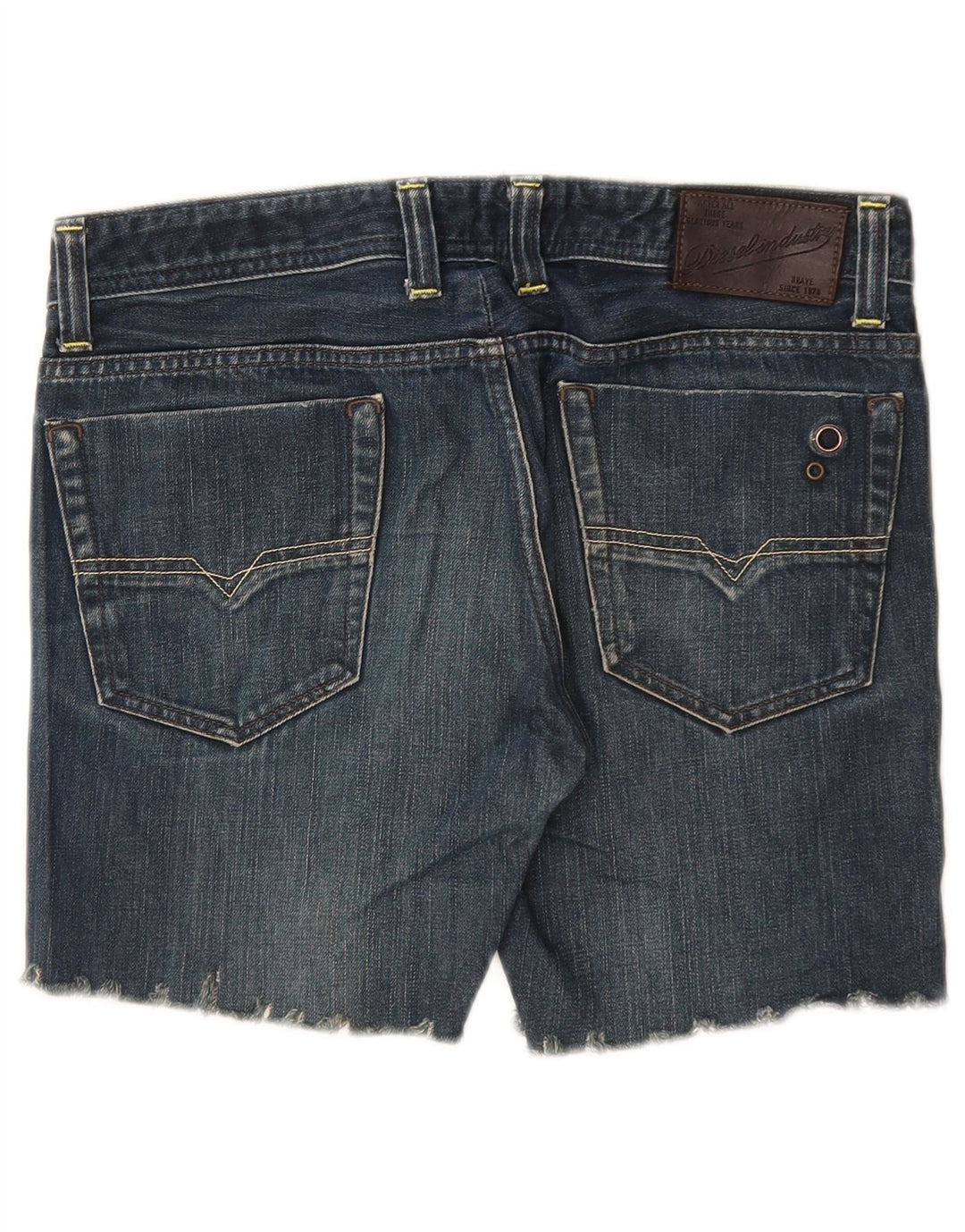 DIESEL Pantalones cortos vaqueros desgastados con espalda Viker para mujer W30 Algodón azul medio