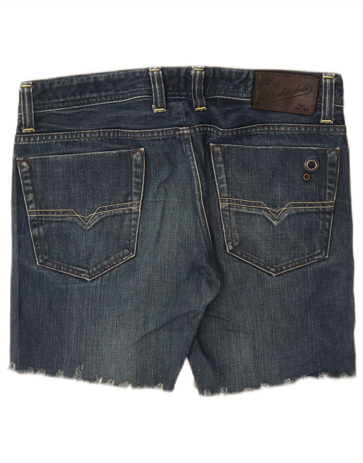 DIESEL Pantalones cortos vaqueros desgastados con espalda Viker para mujer W30 Algodón azul medio