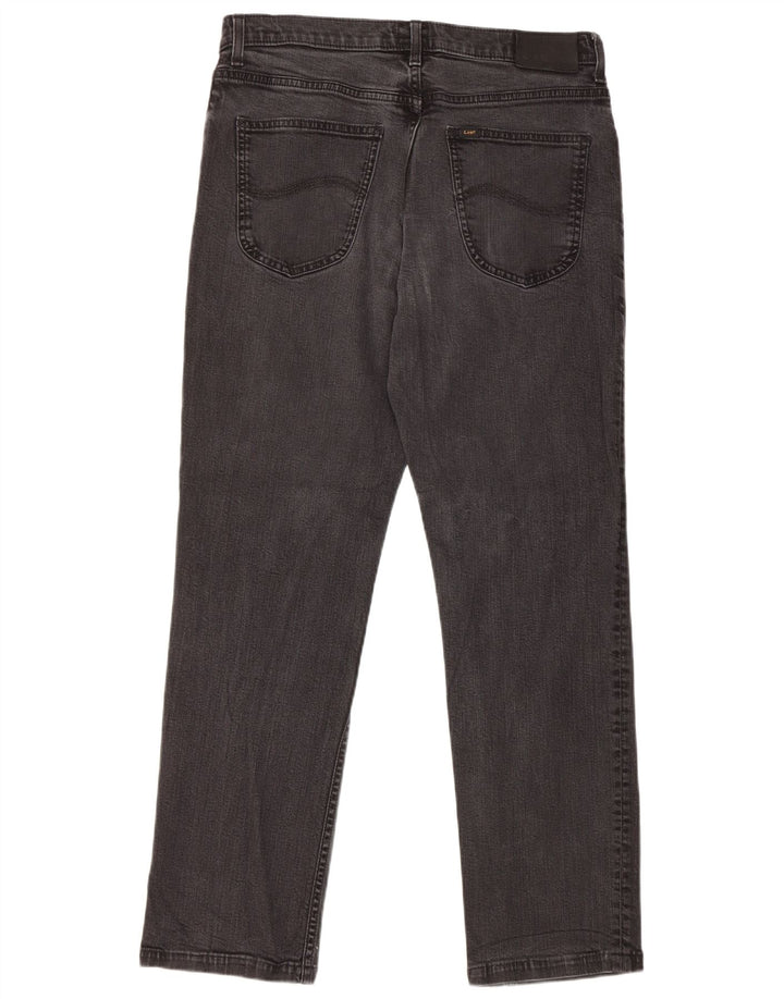 Lee Vaqueros Rectos Brooklyn para Hombre W34 L30 Algodón Negro
