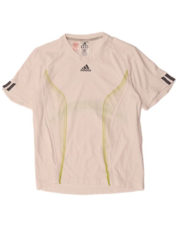 Adidas Camiseta Climacool para niño 13-14 años Blanco Colorblock Poliéster