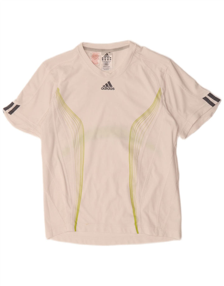 Adidas Camiseta Climacool para niño 13-14 años Blanco Colorblock Poliéster