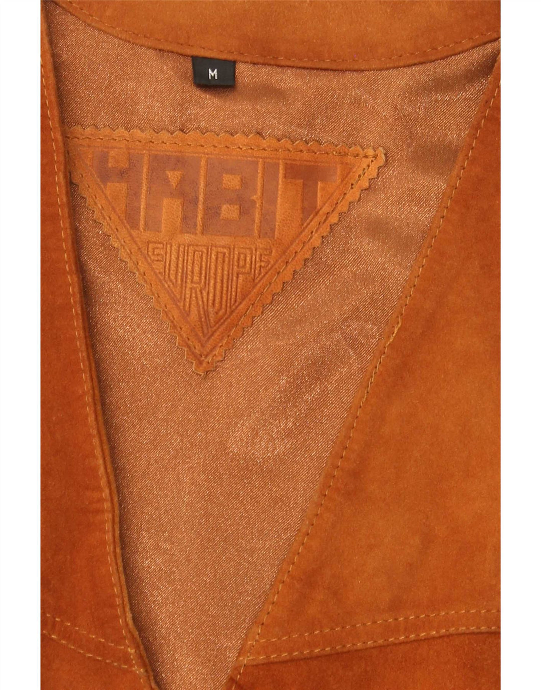 Chaleco vintage de ante para hombre marrón medio