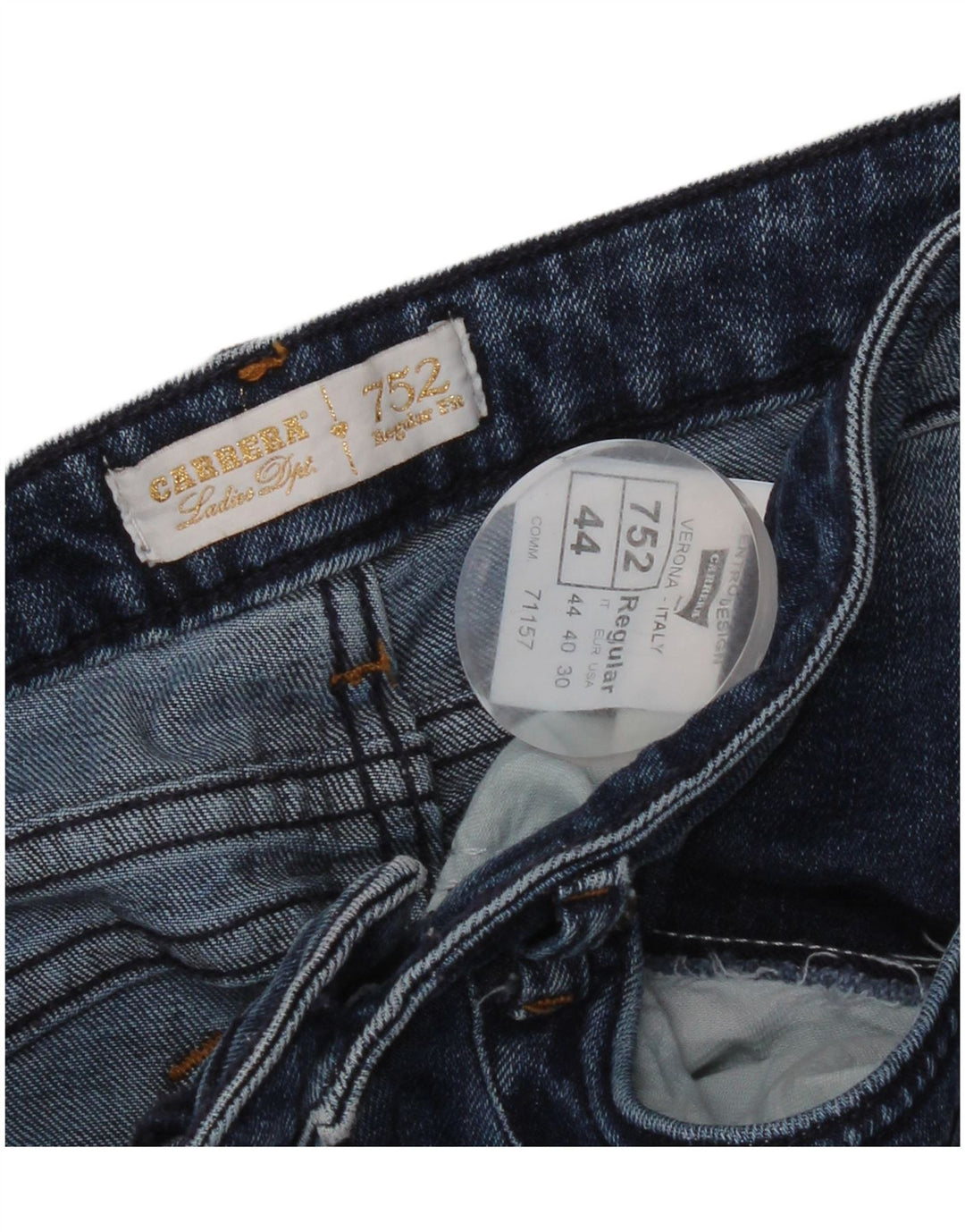 Carrera Jeans rectos de corte regular 752 para mujer IT 44 Medium W30 L32 Azul