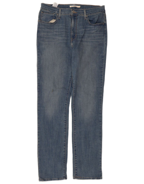 Levi's Jeans rectos de talle alto 724 para mujer W32 L32 Algodón azul