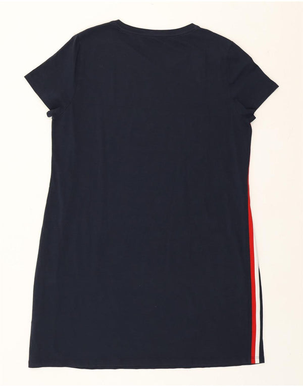 Tommy Hilfiger Vestido tipo camiseta para mujer UK 40 XL Algodón azul marino