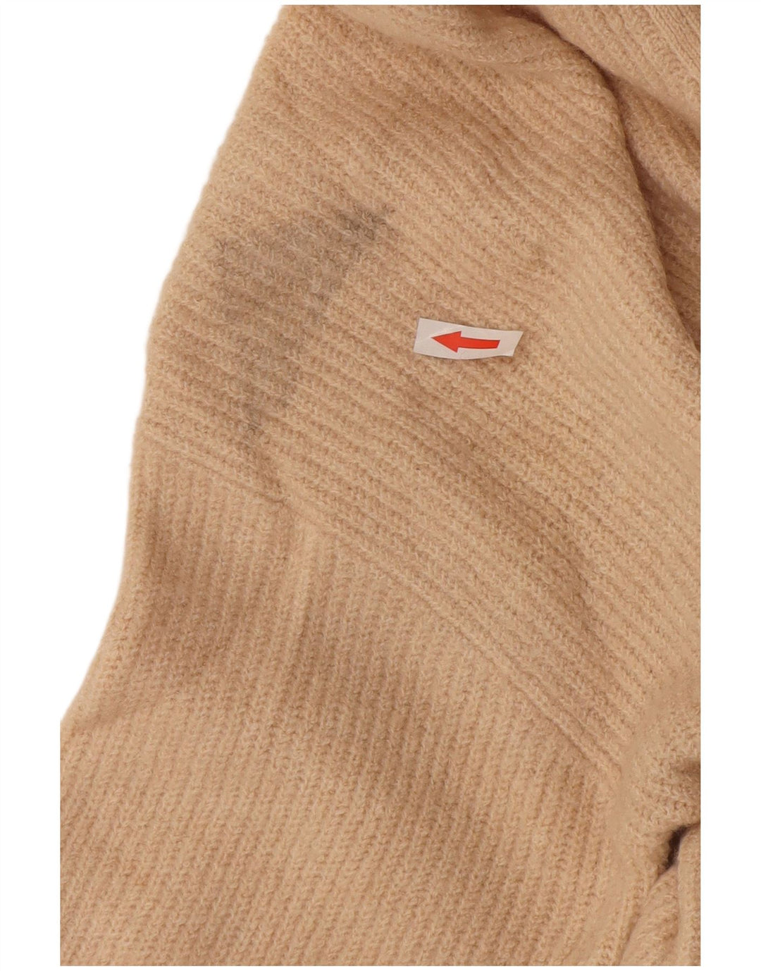 Jack Wills Suéter tipo cárdigan largo extragrande para mujer UK 10 Small Beige