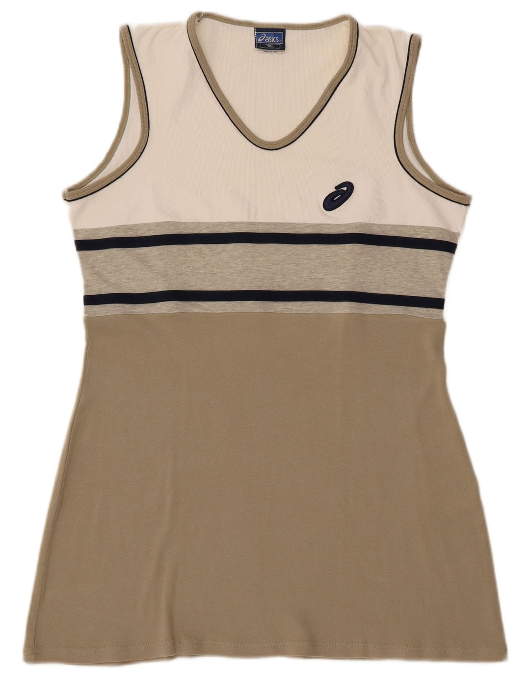 ASICS Vestido de tenis para mujer UK 40 XL Algodón color beige