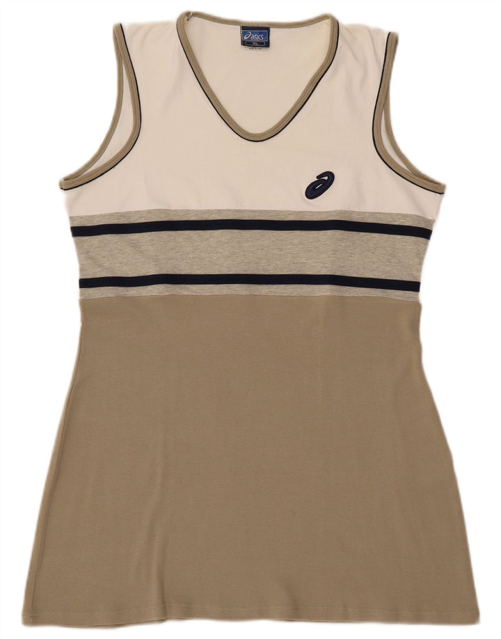 ASICS Vestido de tenis para mujer UK 40 XL Algodón color beige