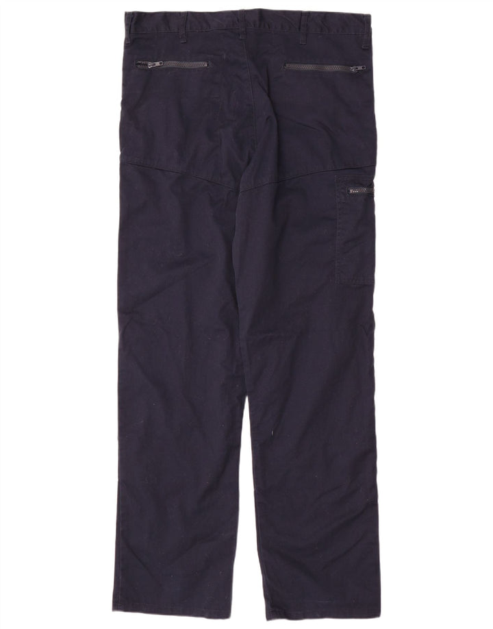 Dickies Pantalones cargo rectos Redhawk para hombre W38 L33 Poliéster azul marino