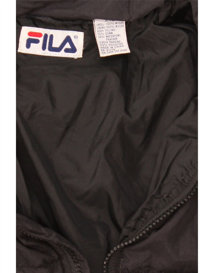 Fila Chaqueta acolchada para hombre UK 44 2XL Nylon negro