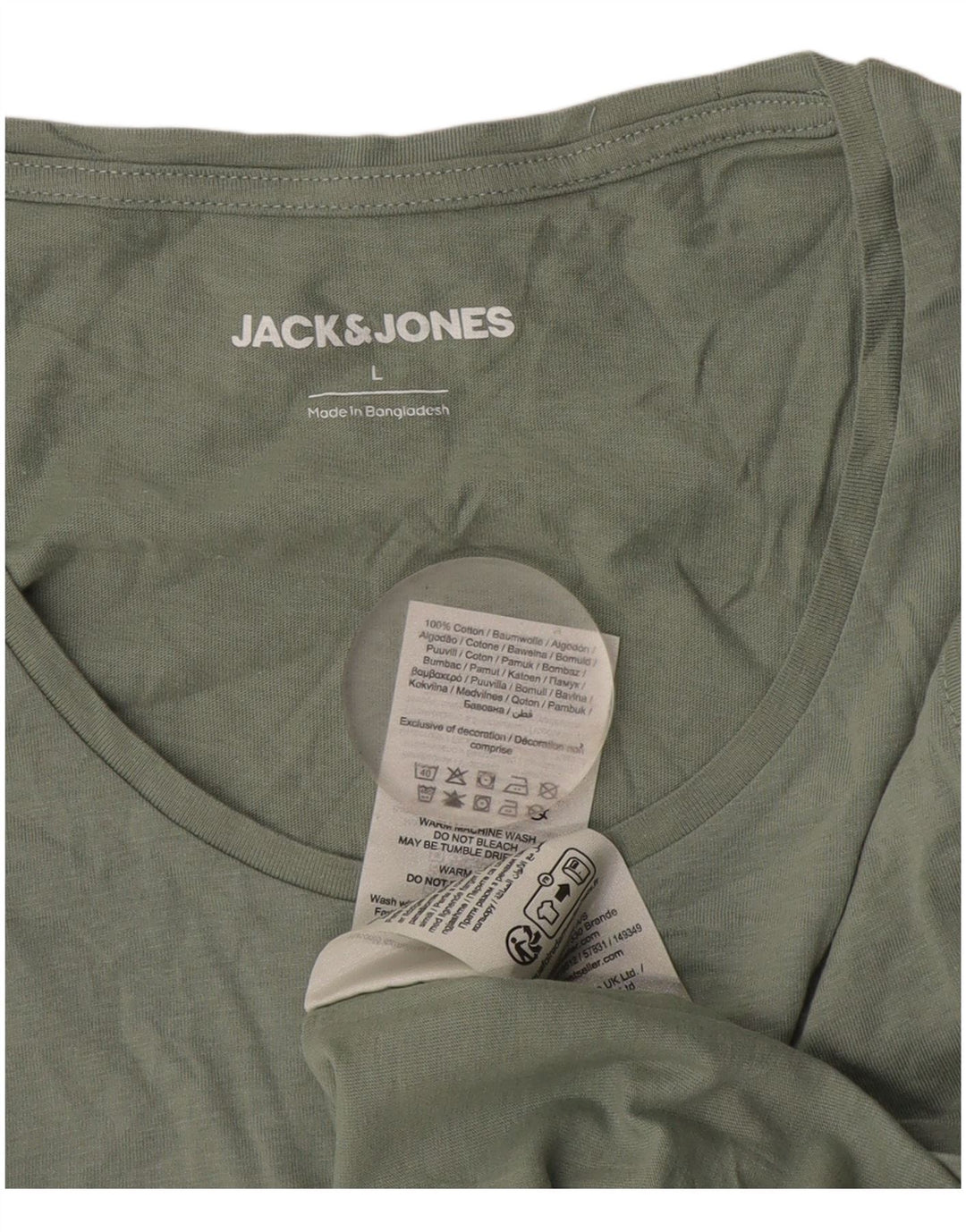 Jack & Jones Hombre Chaleco Top Grande Caqui Algodón