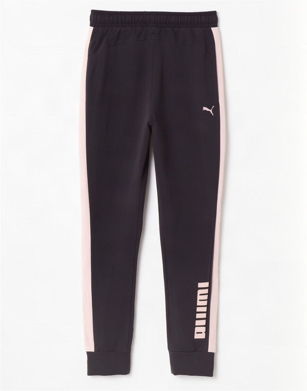 Puma Pantalones de chándal para mujer Joggers UK 10 Small Black Colourblock