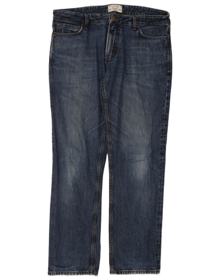 Vaqueros rectos para hombre Fat Face W36 L32 Algodón azul
