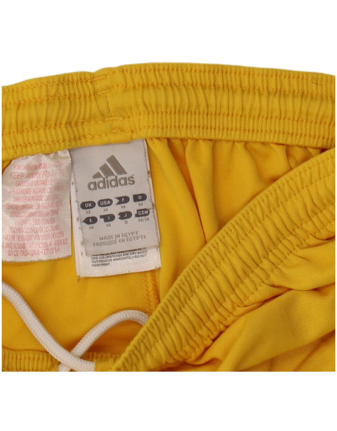 Pantalones cortos deportivos Adidas Climalite para hombre Poliéster amarillo medio