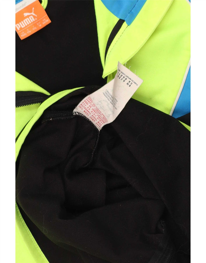 Puma Chaqueta de chándal para niño 15-16 años Negro Colorblock Poliéster