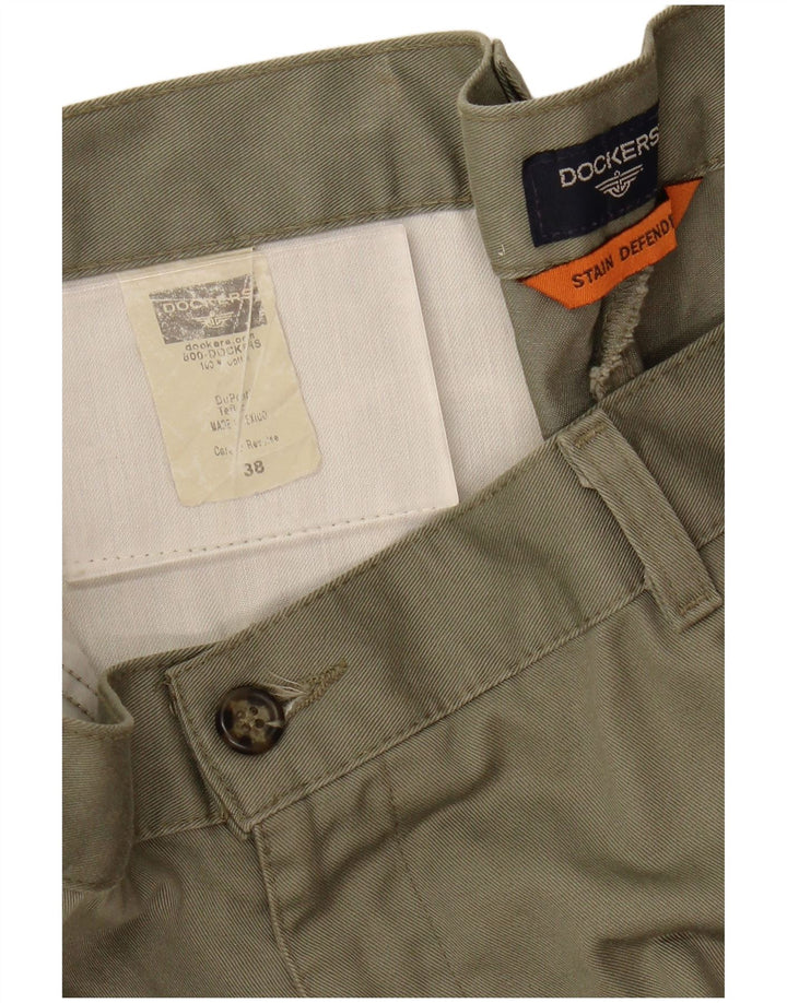 Dockers Mens Stain Defender Chino Shorts W38 XL Caqui