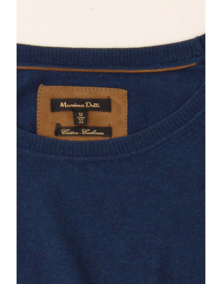 Massimo Dutti Jersey con Cuello Barco para Mujer UK 40 Azul Medio
