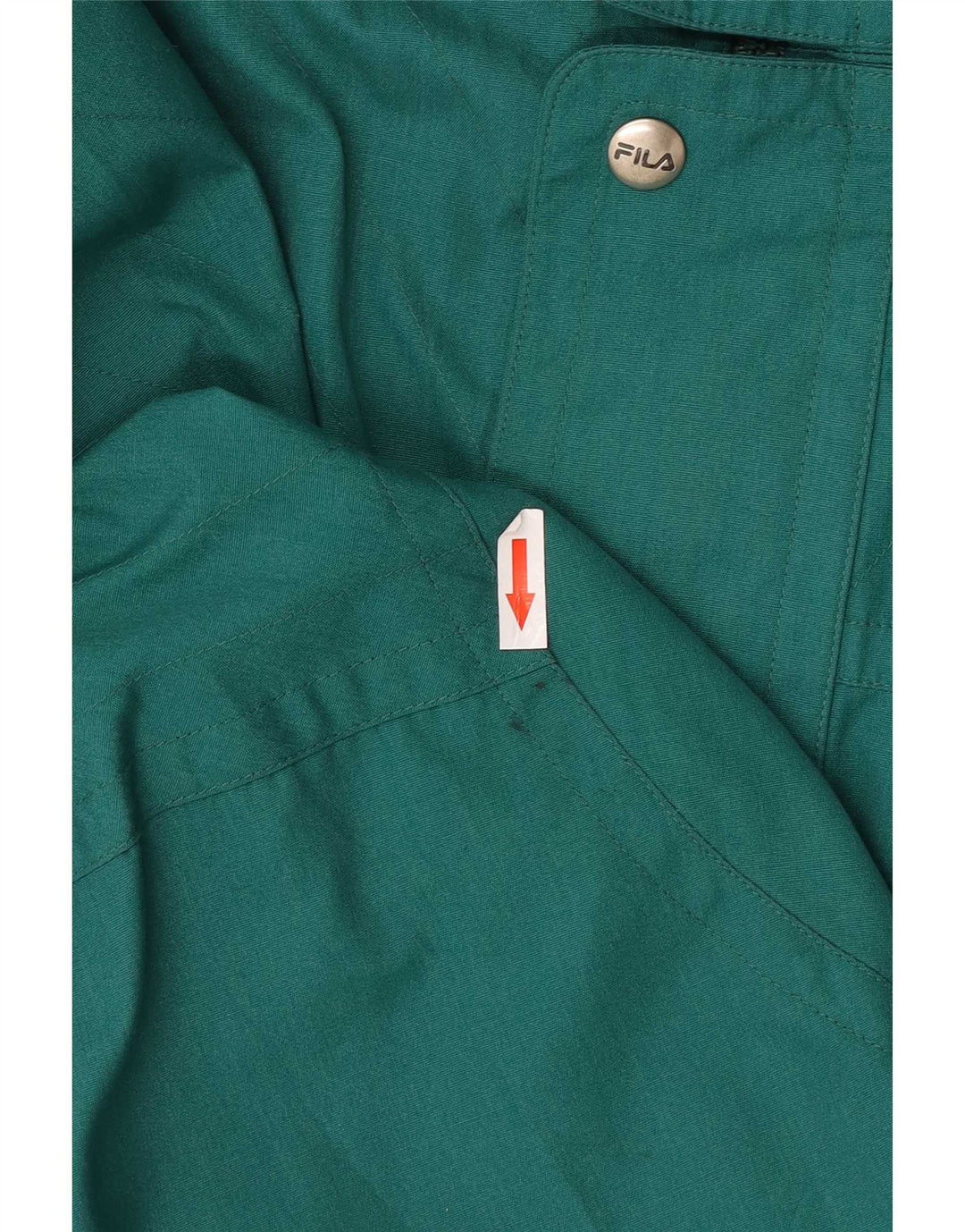Fila Chaqueta utilitaria con capucha gráfica para hombre IT 50 Poliéster verde grande