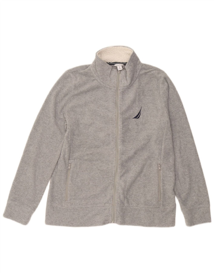 NAUTICA Chaqueta polar para mujer UK 44 Poliéster gris medio