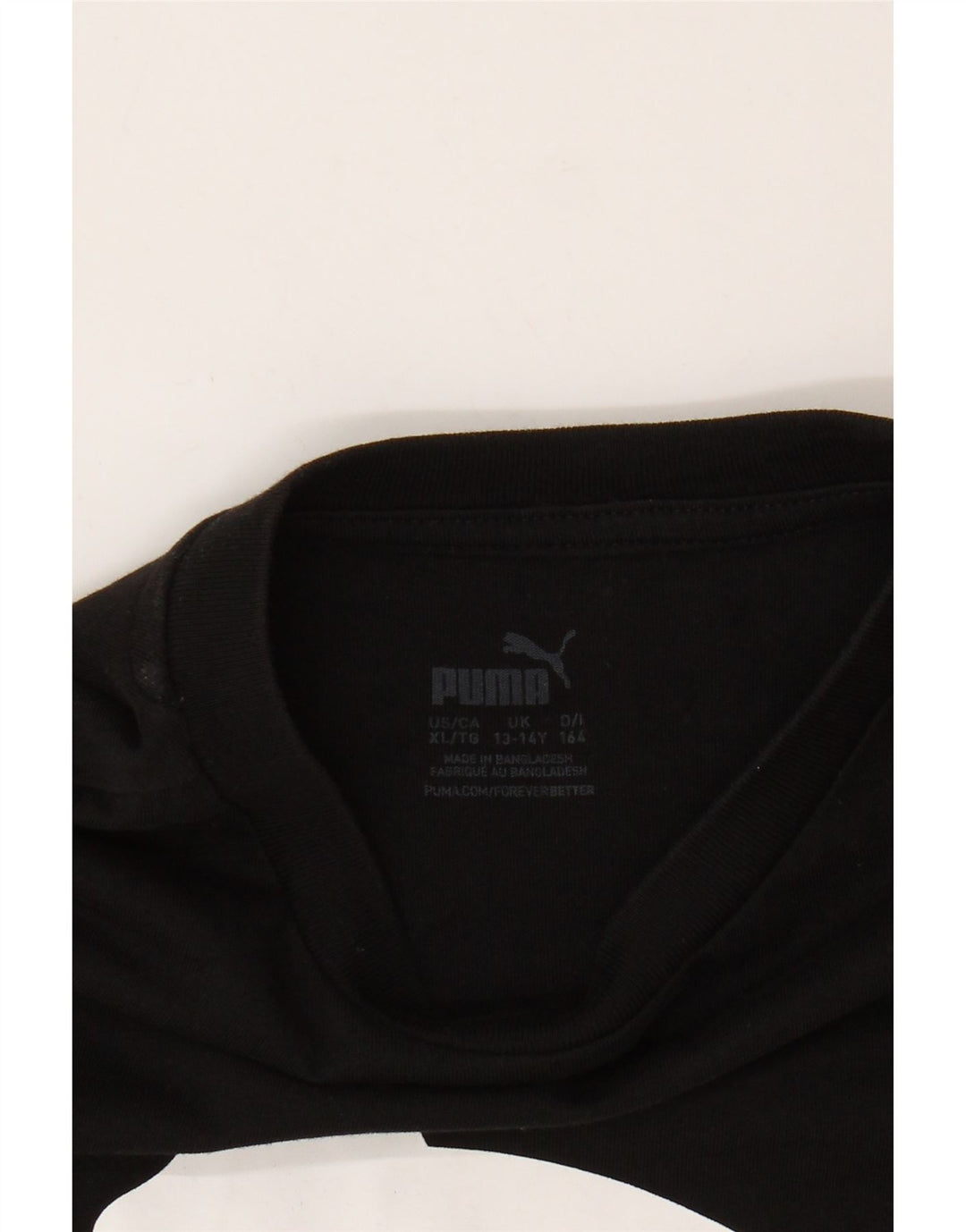 Puma Camiseta gráfica para niña 13-14 años Negro