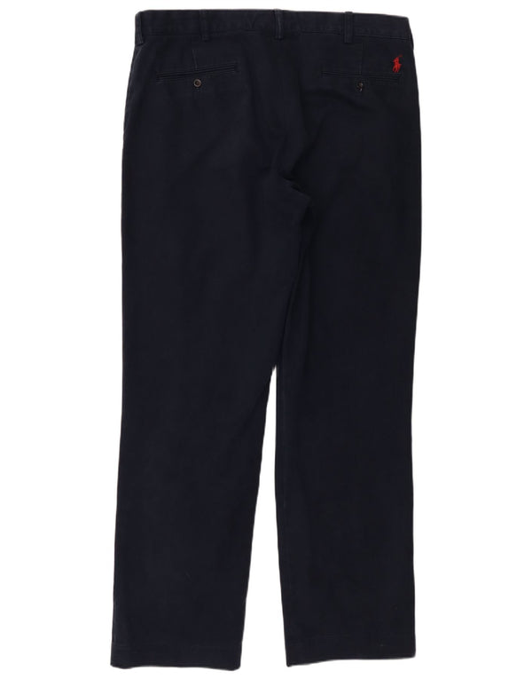 Polo Ralph Lauren Pantalones chinos rectos para hombre W36 L31 Algodón azul marino