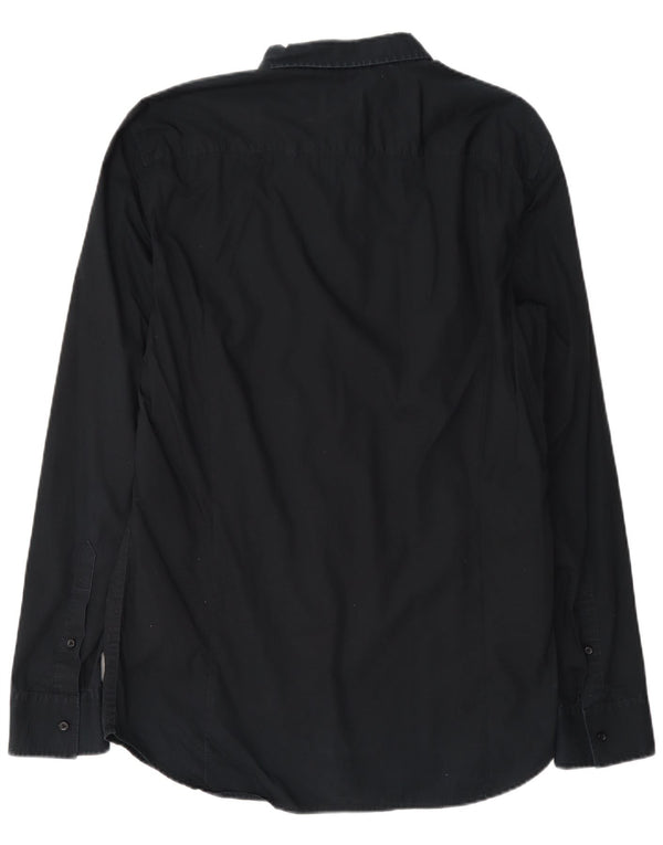 Camisa Diesel Hombre XL Algodón Negro