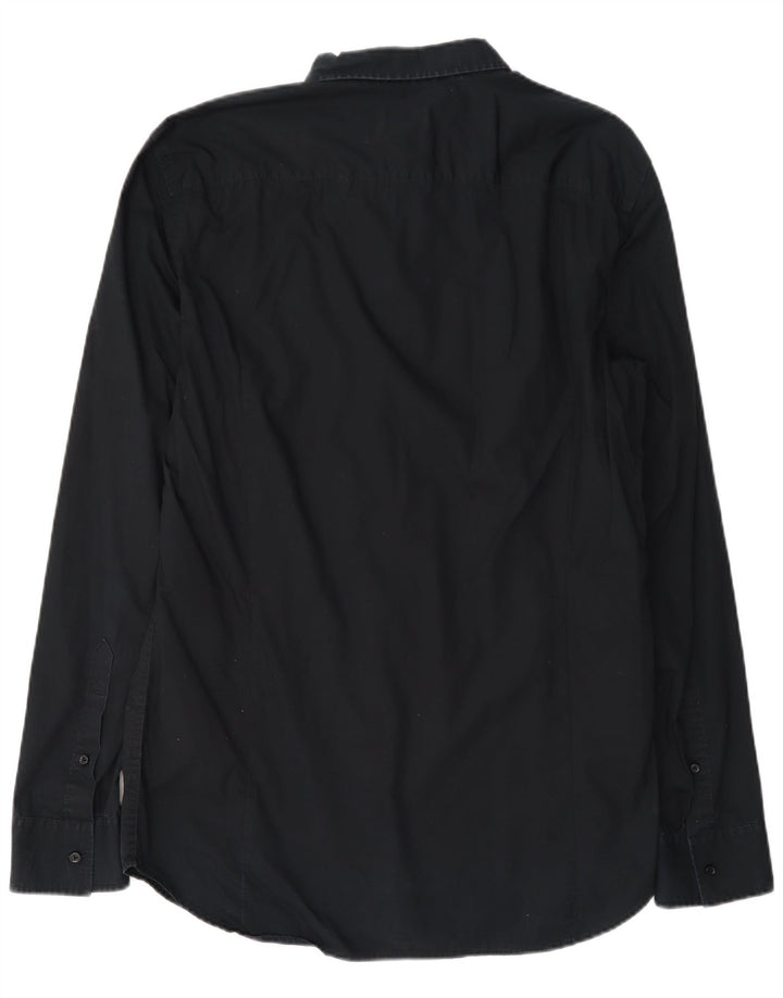 Camisa Diesel Hombre XL Algodón Negro