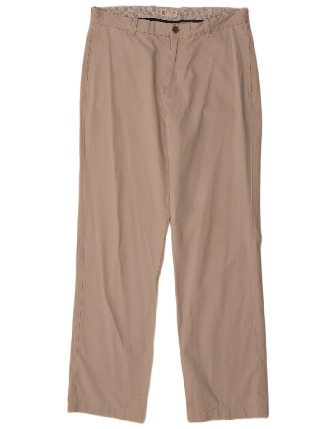 J. Crew Pantalones chinos rectos de corte regular para hombre W34 L34 Algodón beige