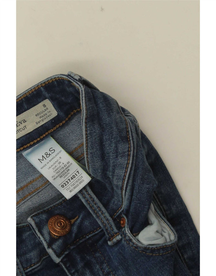 Marks & Spencer Vaqueros Eva Bootcut para Mujer UK 8 Small W24 L29 Azul Marino