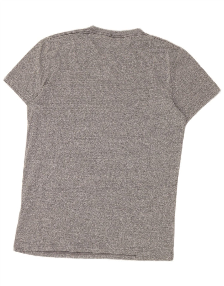Abercrombie & Fitch Camiseta con gráfico muscular para hombre Top Algodón gris medio