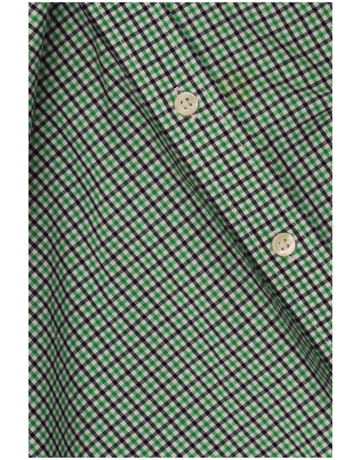 Camisa Gap Slim Fit XL De Algodón A Cuadros Verdes