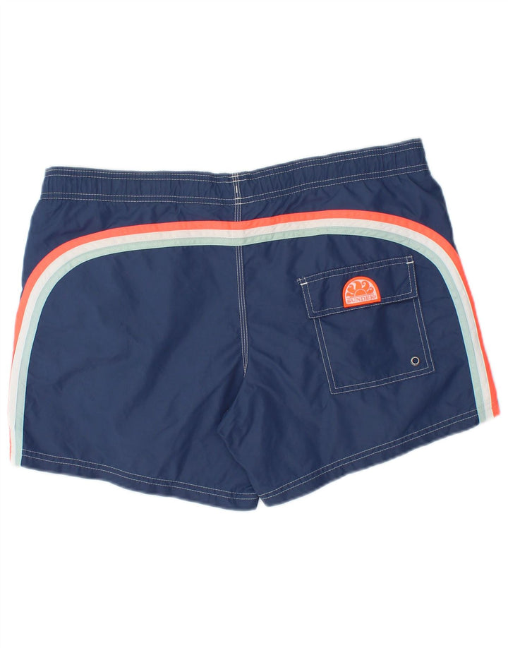 Sundek - Bañador para hombre, talla grande, color azul marino, a rayas