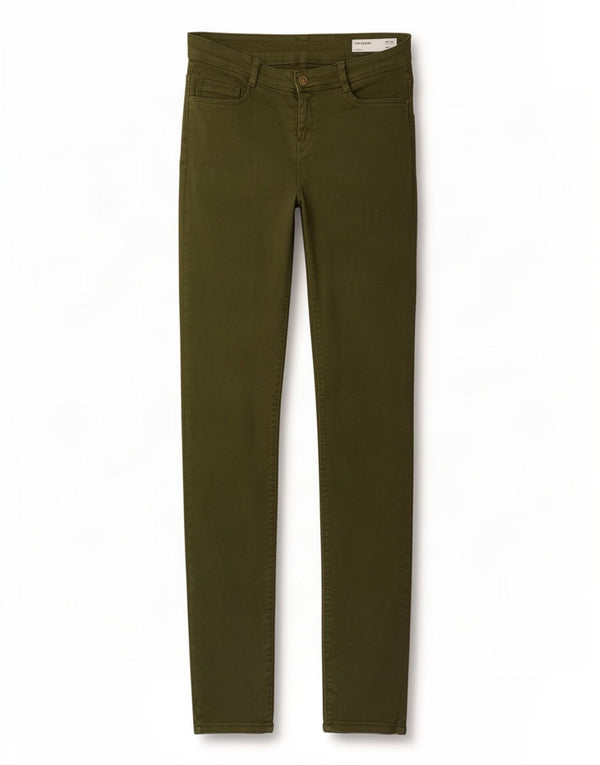 Zara Mujer Trafaluc Skinny Jeans EU 36 XS W26 L31 Algodón Caqui