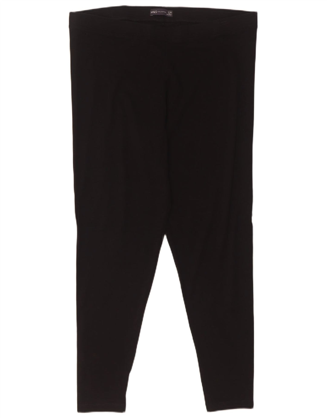 Marks & Spencer Leggings para mujer UK 40 XL Algodón negro