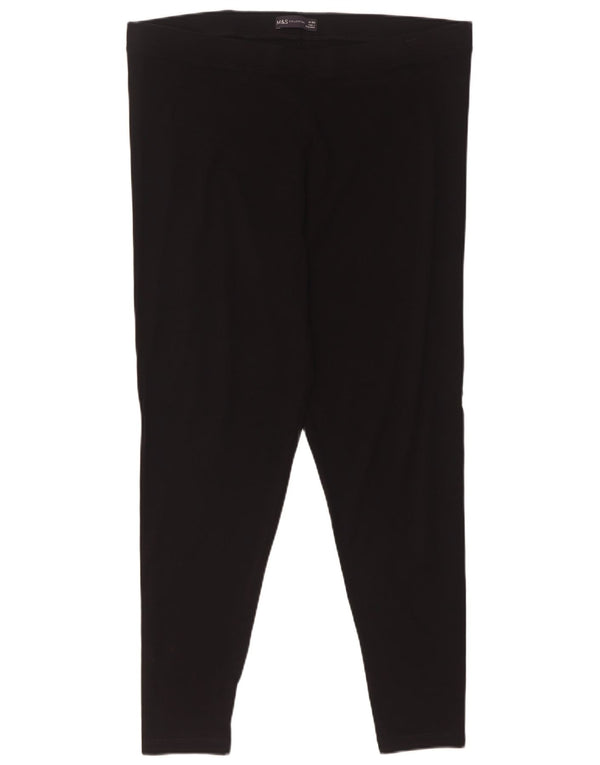 Marks & Spencer Leggings para mujer UK 40 XL Algodón negro