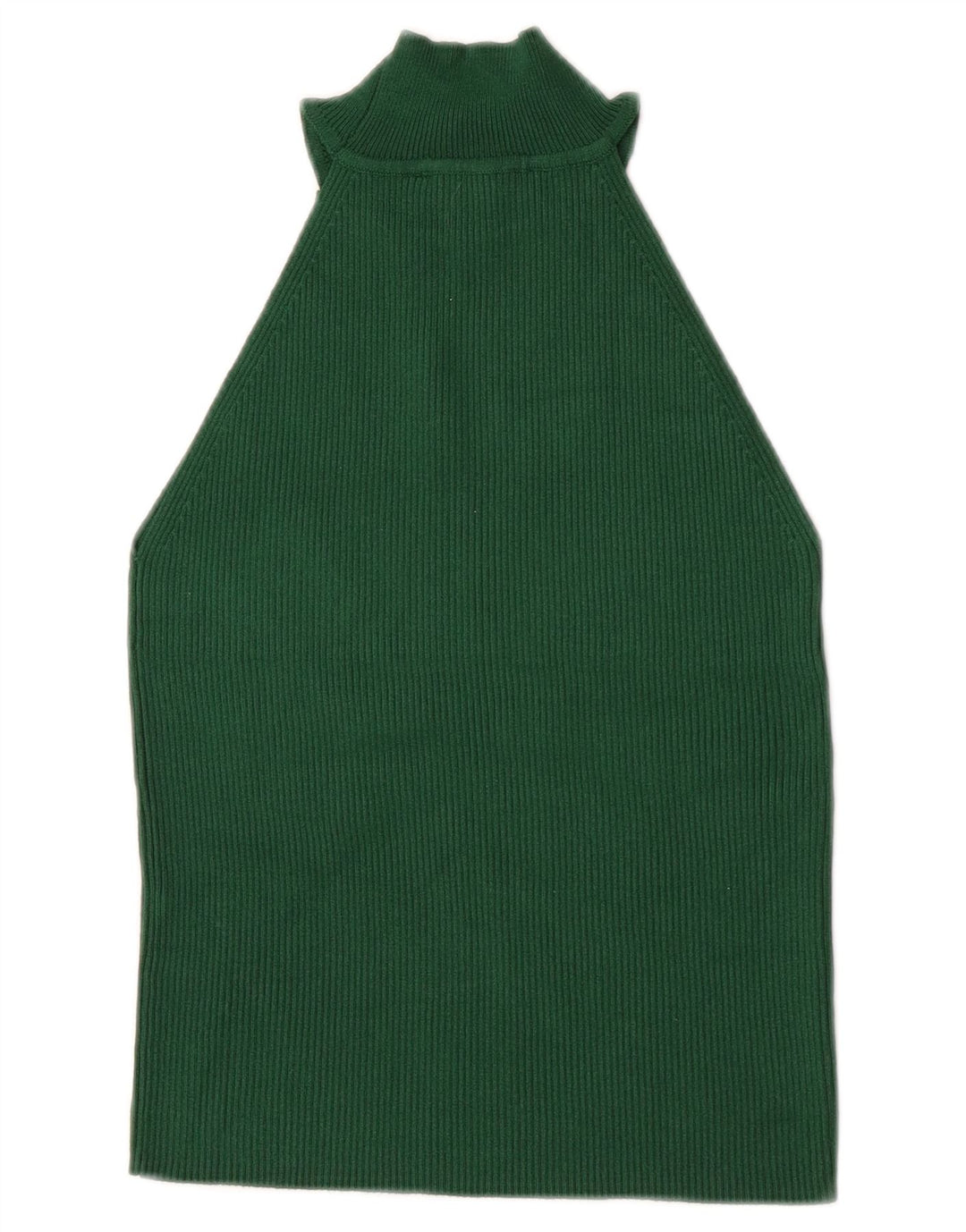 Zara Mujer Crop Halter Top UK 8 Small Verde