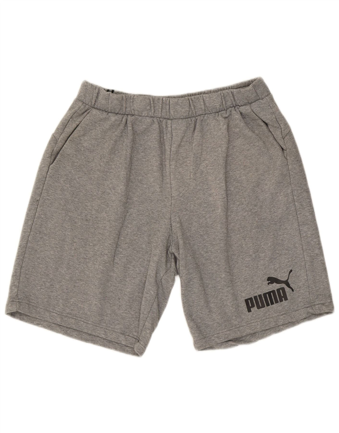 Puma Pantalones cortos deportivos para hombre XL de algodón moteado gris