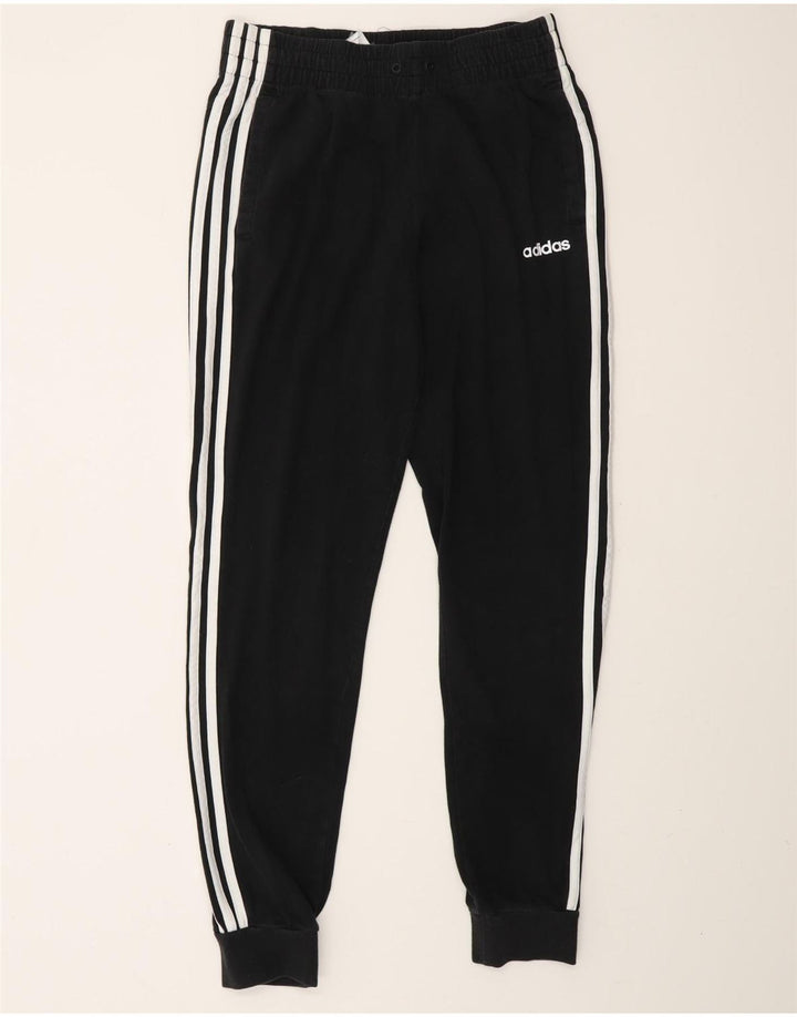ADIDAS Pantalones de chándal para mujer Joggers UK 8/10 Small Black Cotton