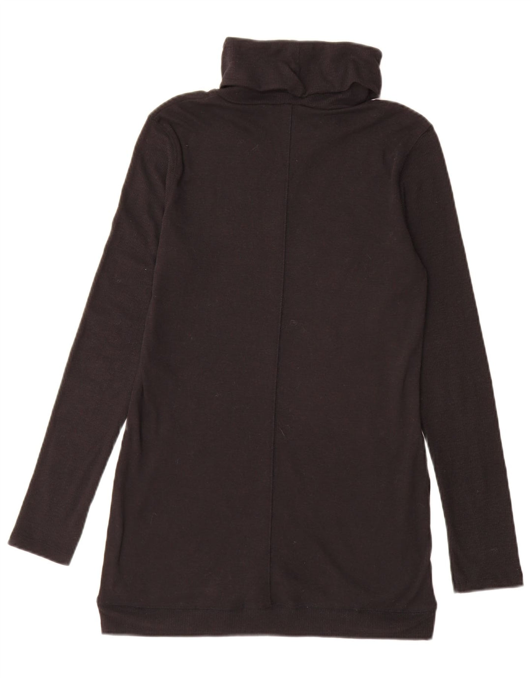Marks & Spencer Suéter largo con cuello vuelto para mujer UK 40 Small Negro