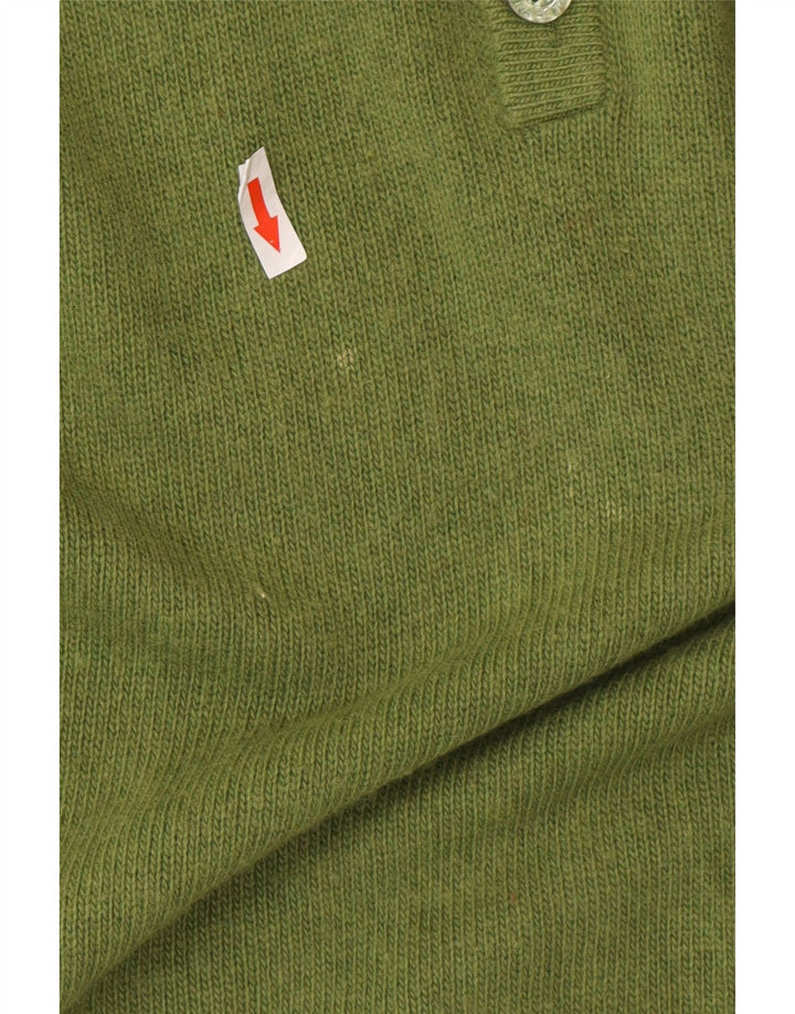 AUSTRALIAN L'ALPINA Suéter tipo jersey con cuello y botones para hombre IT 48 Verde medio