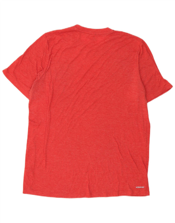 Adidas Hombre Aeroready Camiseta Superior Medio Rojo Poliéster
