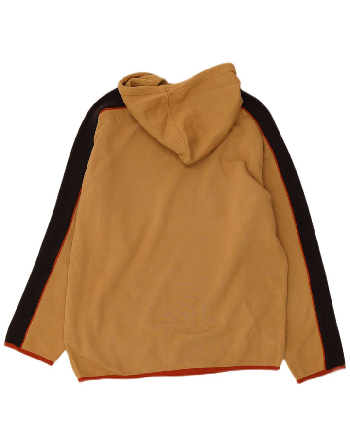 FILA Hombre Sudadera con capucha tipo jersey de algodón color block en beige medio